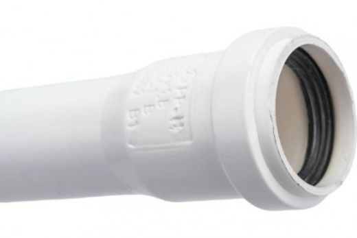 Труба канализационная HTEM 40x1000 мм, белая Ostendorf