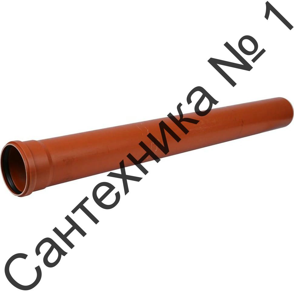 Труба канализационная однораструбная 110 х 3,2 х 500 мм SN4 НПВХ Sinikon