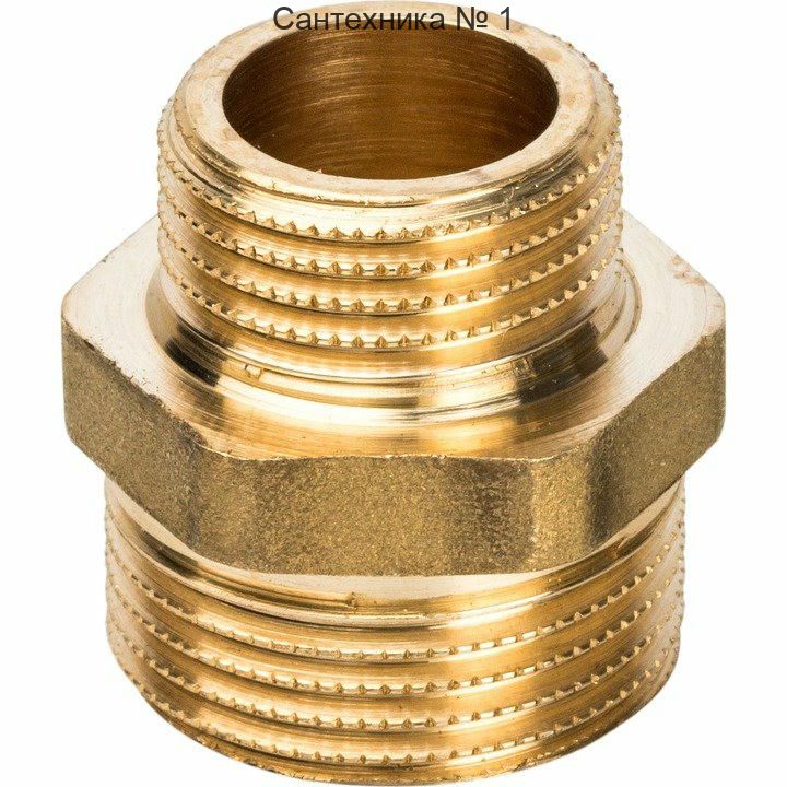 Ниппель НН переходной 3/4х1/2 STOUT