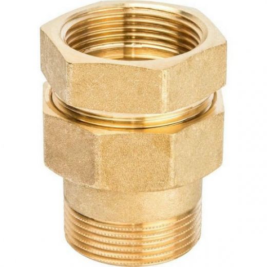 Разъемное соединение 1 1/4 "американка" ВН, уплотнение под гайкой по плоскости STOUT