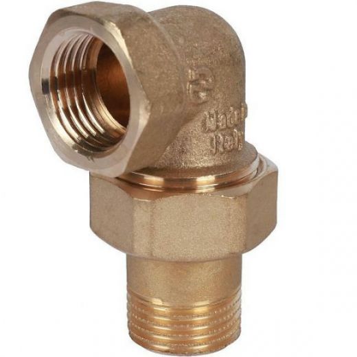 Разъемное угловое соединение "американка" ВН 1 1/2, уплотнение под гайкой o-ring кольцо STOUT