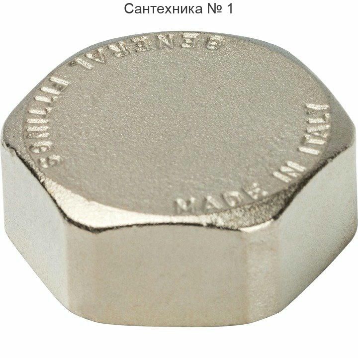 Заглушка ВР 1, никелированная STOUT