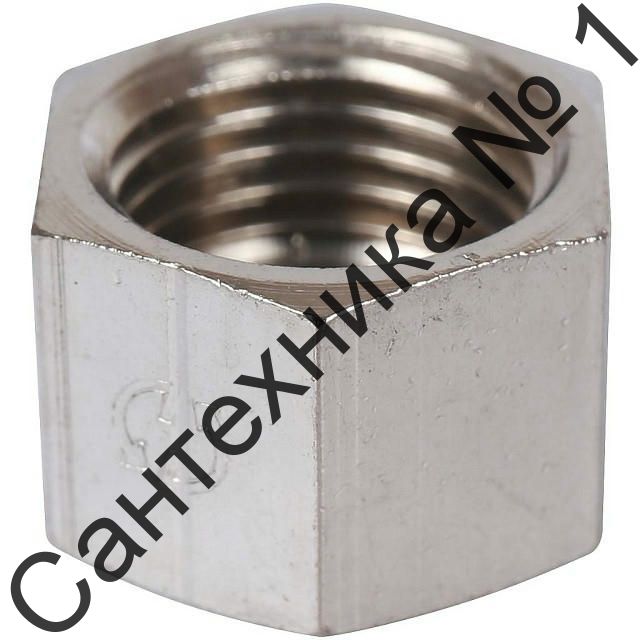 Заглушка ВР 1/4, никелированная STOUT