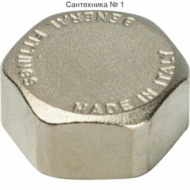 Заглушка ВР 3/4, никелированная STOUT