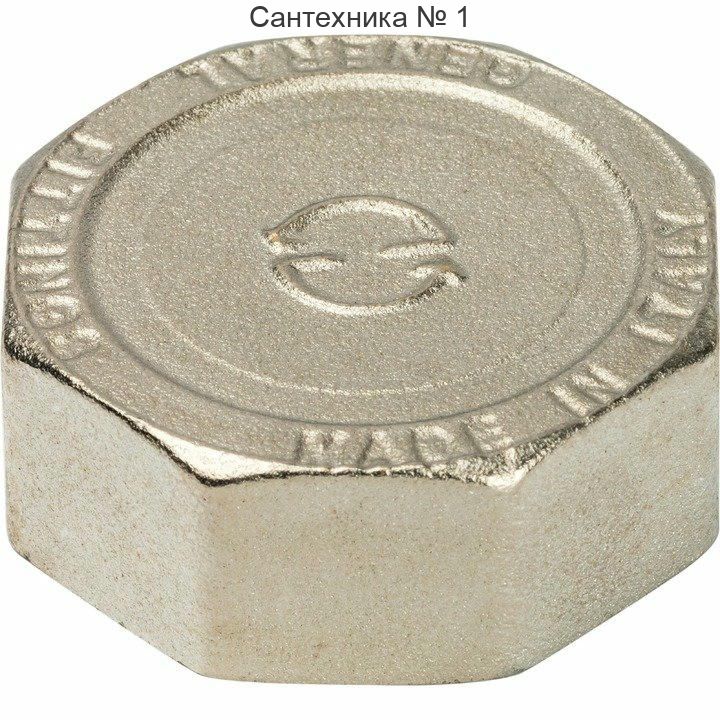 Заглушка ВР 1 1/4, никелированная STOUT