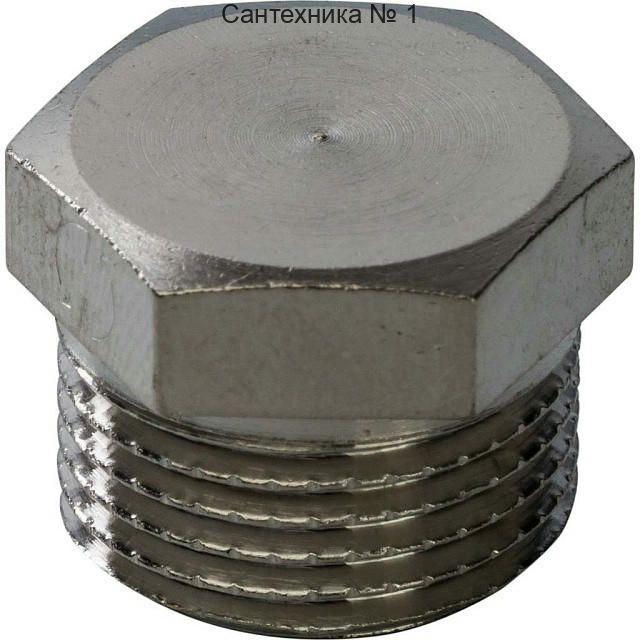 Заглушка НР 3/8, никелированная STOUT