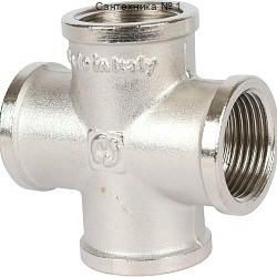 Крестовина ВВ 3/4, никелированная STOUT