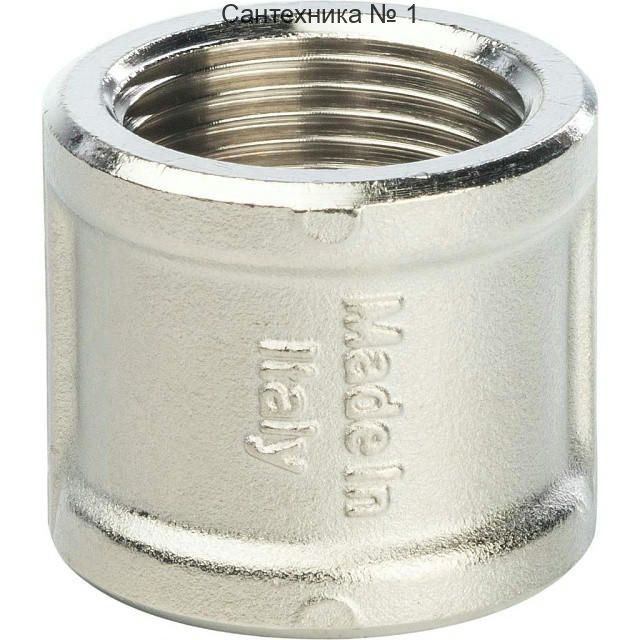 Муфта ВВ 3/4, никелированная STOUT