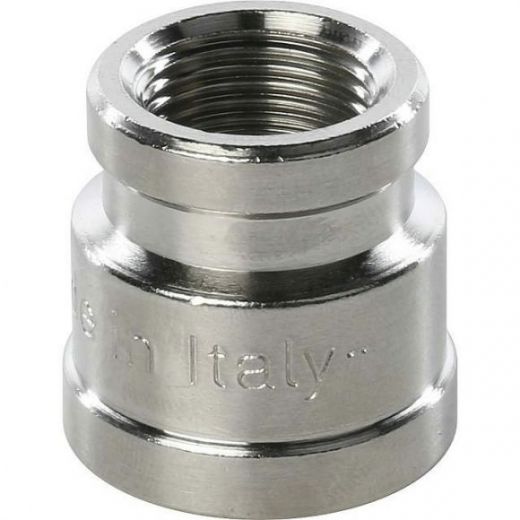 Муфта ВВ переходная 1/2х3/8, никелированная STOUT