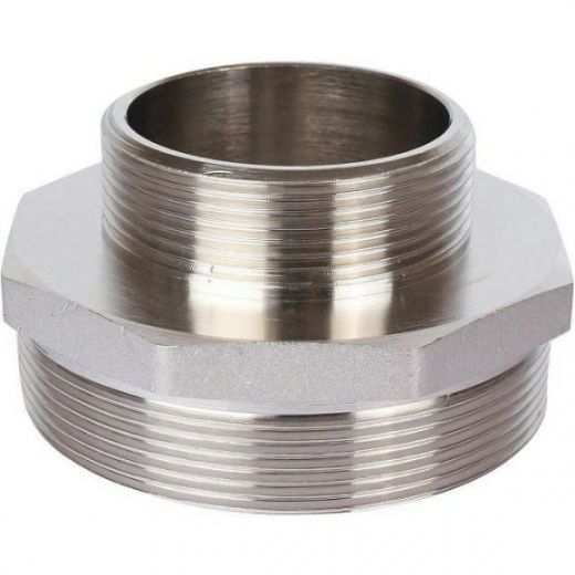 Ниппель НН переходной 3х2, никелированный STOUT