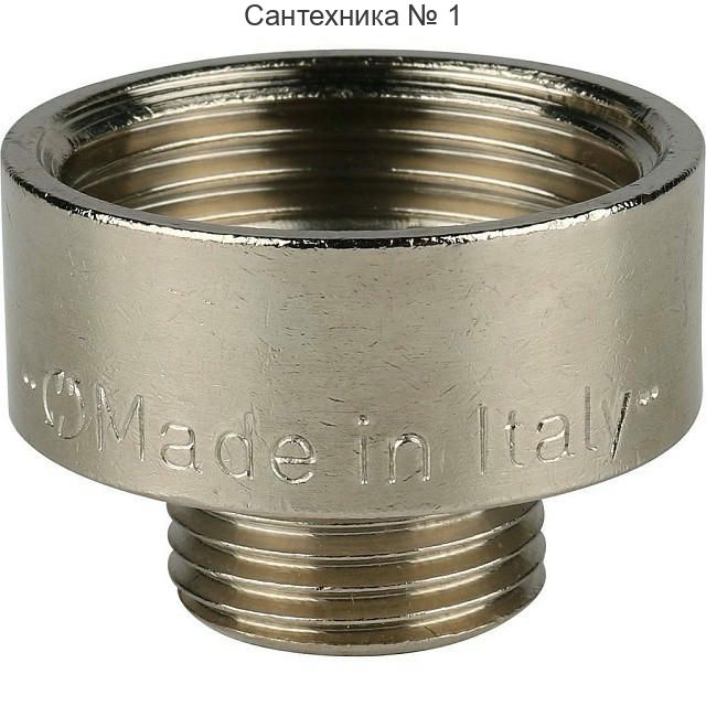 Переходник ВН 1х1/2, никелированный STOUT