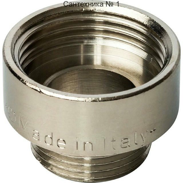 Переходник ВН 1х3/4, никелированный STOUT