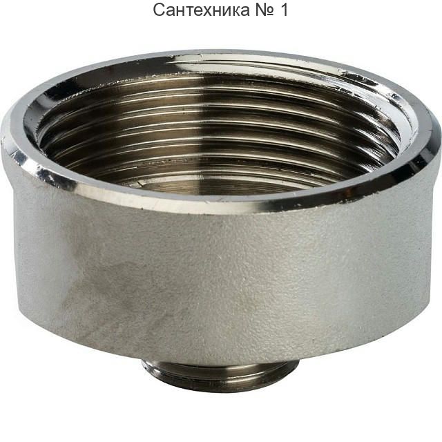 Переходник ВН 1 1/2х1/2, никелированный STOUT