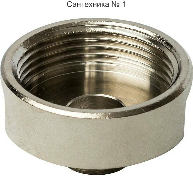 Переходник ВН 1 1/4х1/2, никелированный STOUT