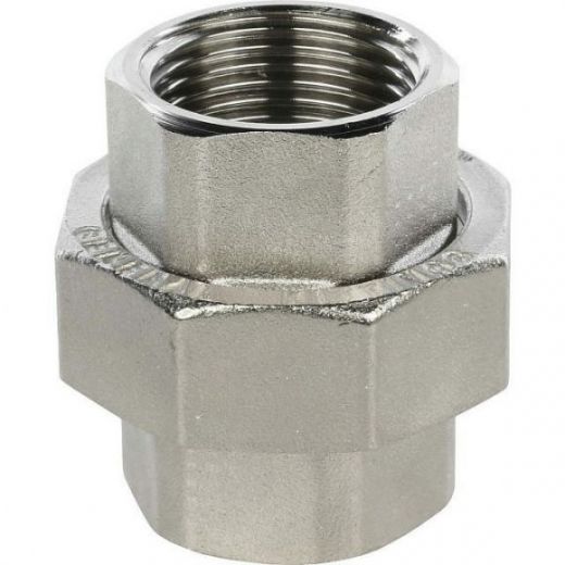 Разъемное соединение "американка" ВВ 1, никелированное STOUT