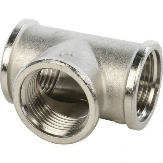 Тройник ВВ 1, никелированный STOUT