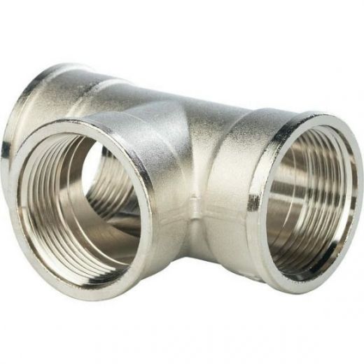 Тройник ВВ 1 1/4, никелированный STOUT