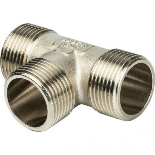 Тройник НН 1"х1"х1", никелированный STOUT