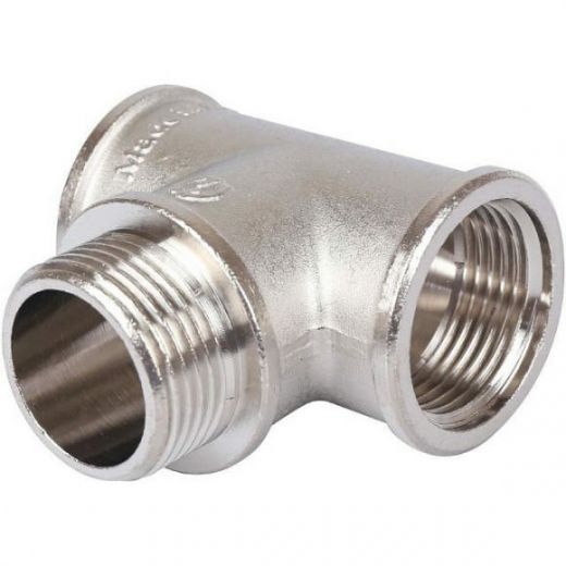 Тройник ВНВ 1"х1"х1", никелированный STOUT