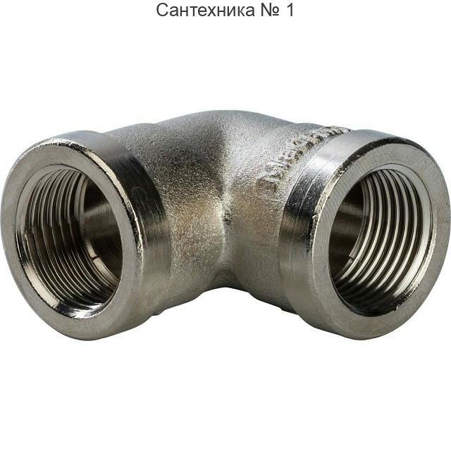 Угольник ВВ 3/8, никелированный STOUT