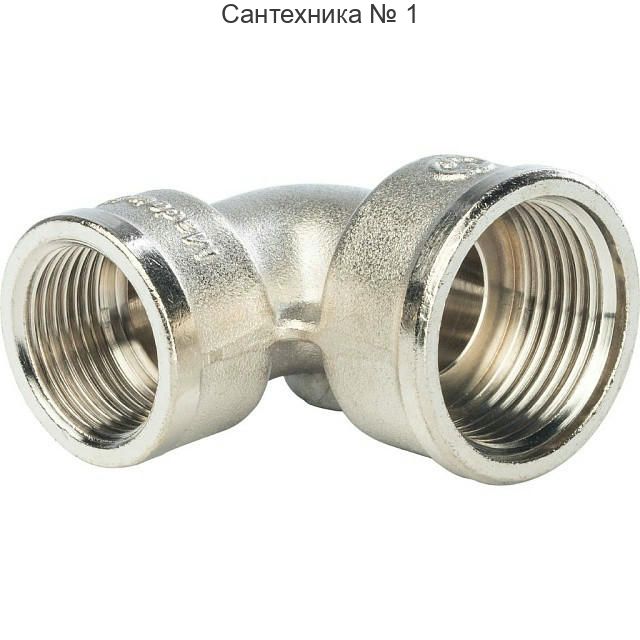 Угольник ВВ 1х3/4, никелированный STOUT