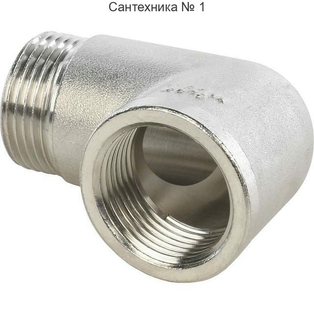 Угольник НВ 3/4, никелированный STOUT