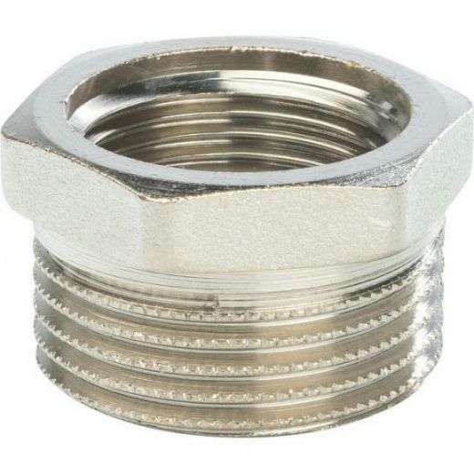 Футорка 1"х3/4", никелированная STOUT