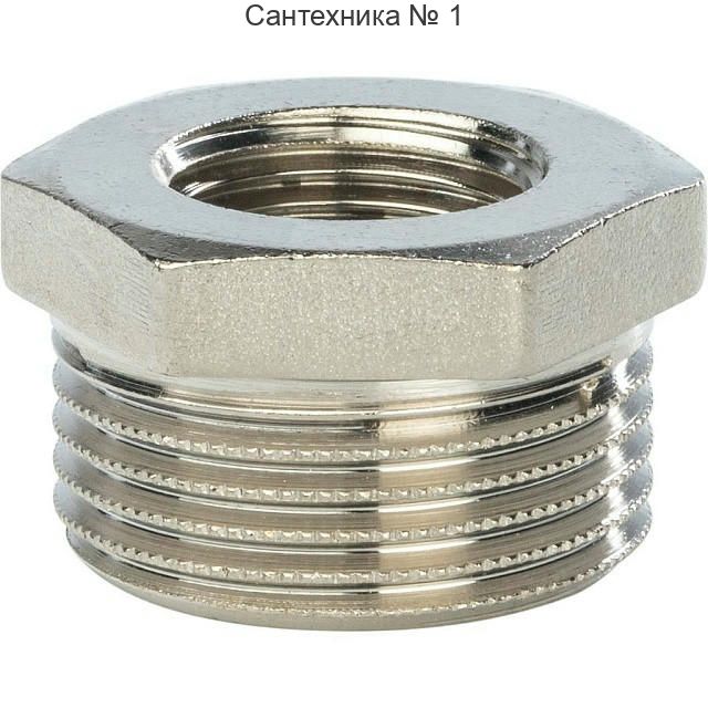 Футорка 2"х3/4", никелированная STOUT