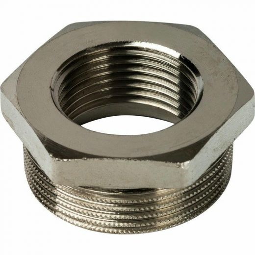 Футорка 1 1/2"х1", никелированная STOUT