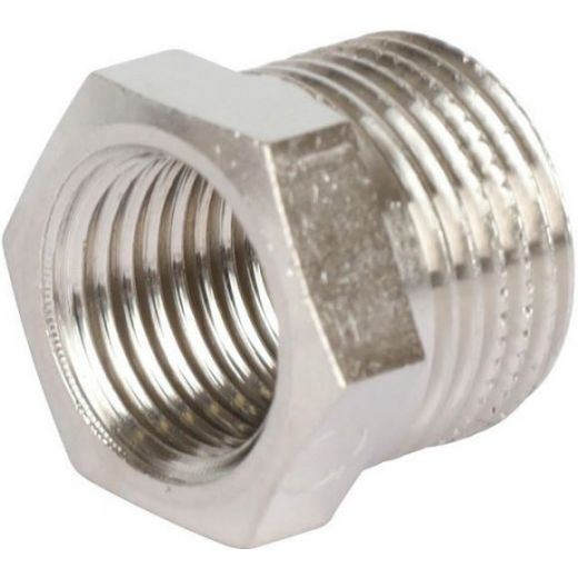 Футорка 3/8х1/4, никелированная STOUT