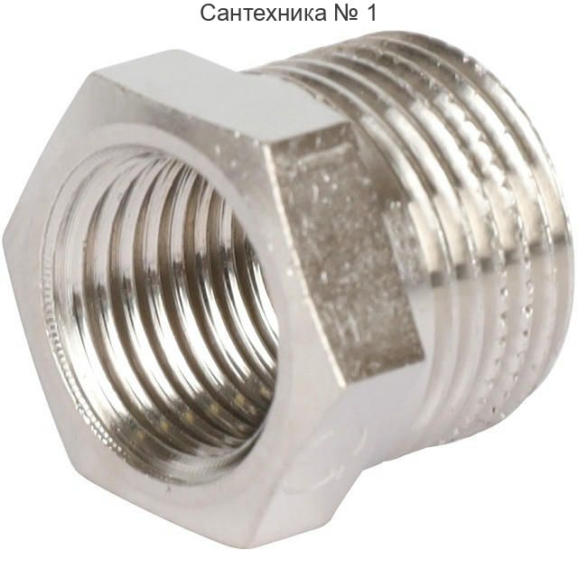 Футорка 3/8х1/4, никелированная STOUT