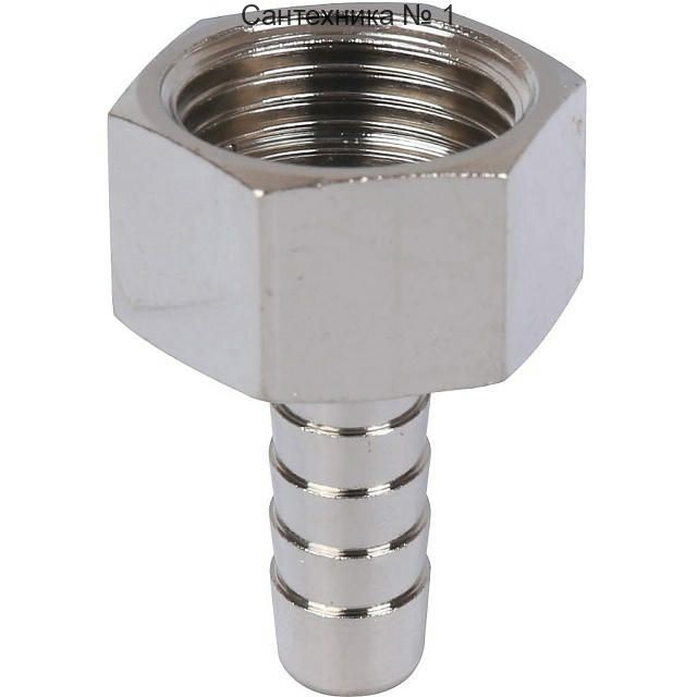 Штуцер ВР 1/2х10, никелированный STOUT