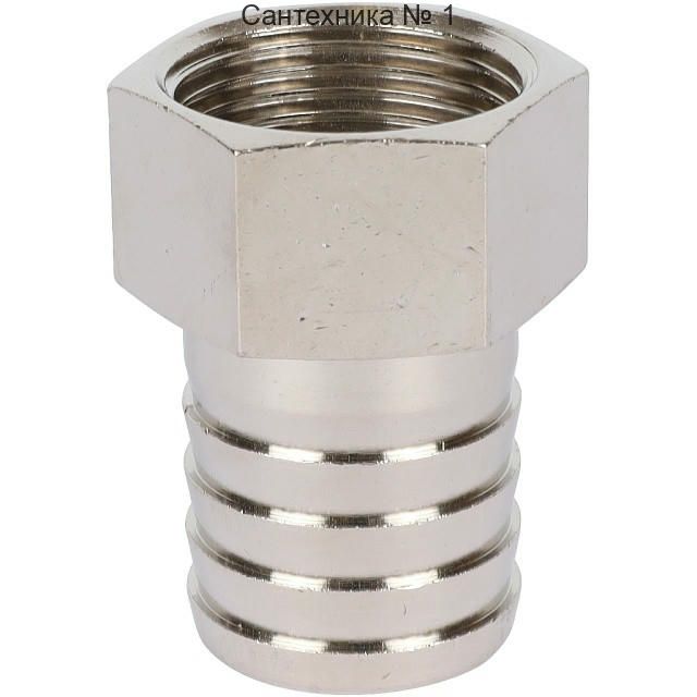 Штуцер ВР 3/4х25, никелированный STOUT