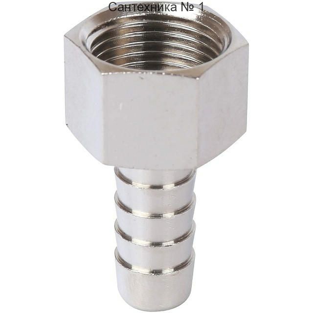 Штуцер ВР 3/8х10, никелированный STOUT