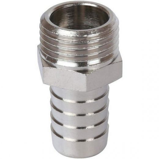 Штуцер НР 1/2х16, никелированный STOUT