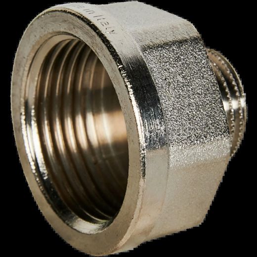 Переходник под ключ ВН 1"x1/2", никелированный STOUT