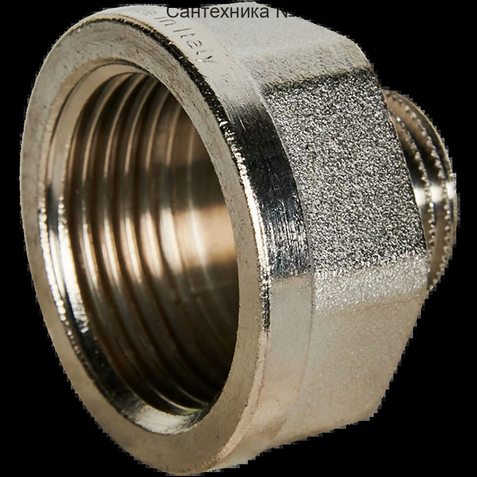 Переходник под ключ ВН 1"x1/2", никелированный STOUT