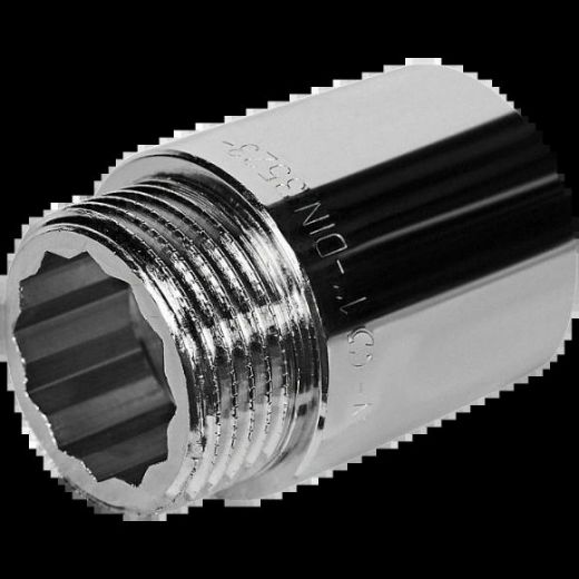 Удлинитель 1"х40, хромированный STOUT