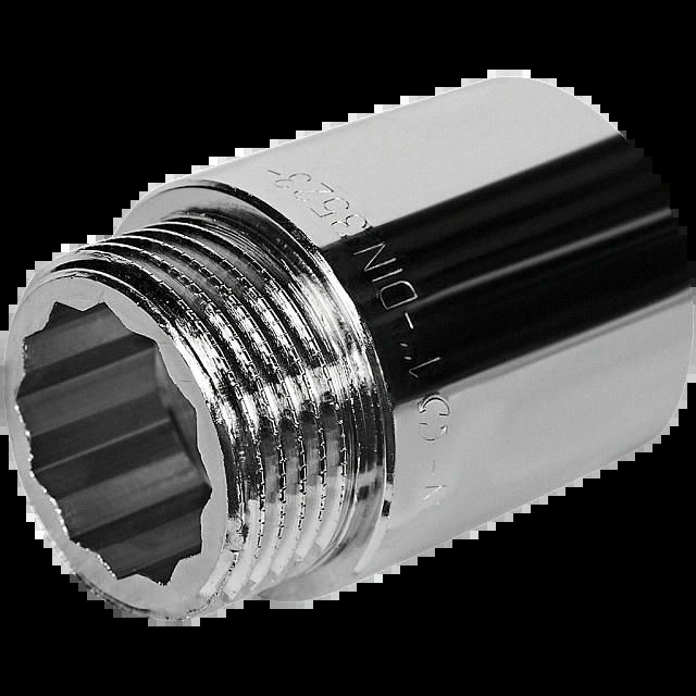 Удлинитель 1"х40, хромированный STOUT