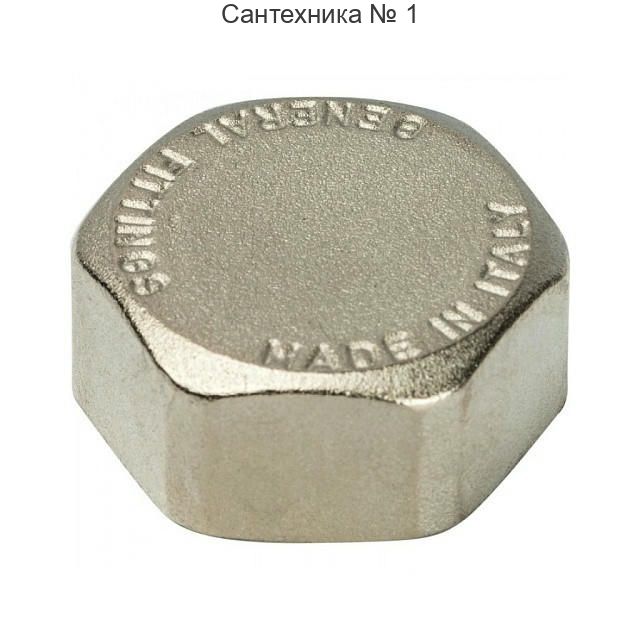 Заглушка ВР 1/8, никелированная STOUT