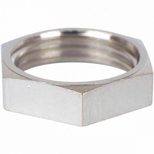 Контргайка 1/4, никелированная STOUT