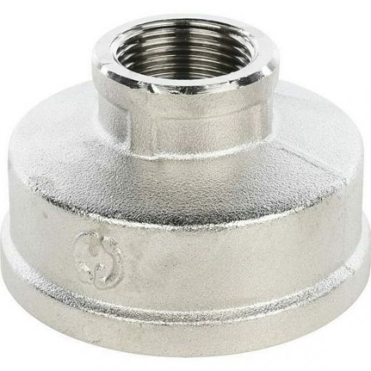 Муфта ВВ переходная 2х3/4, никелированная STOUT