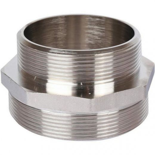 Ниппель НН переходной 3х2 1/2, никелированный STOUT