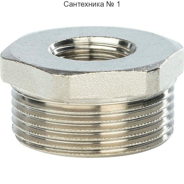 Футорка 2"х1/2", никелированная STOUT