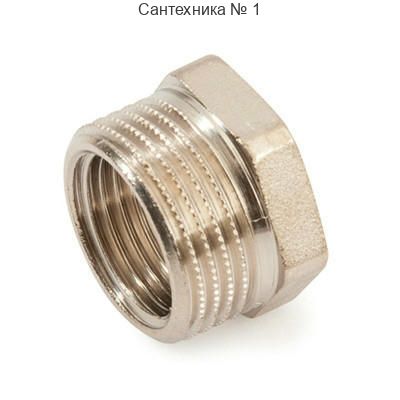 Футорка 3/8х1/8, никелированная STOUT