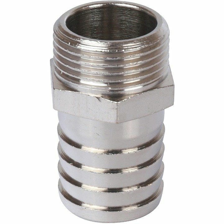 Штуцер НР 1/4х14, никелированный STOUT