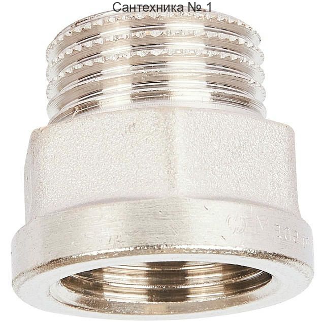 Переходник под ключ ВН 1/2"x1/2", никелированный STOUT