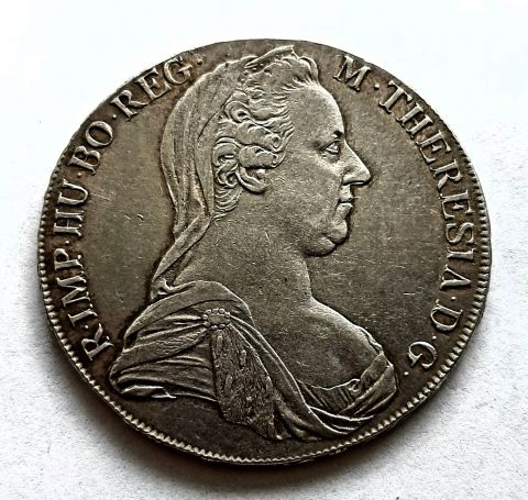 1 талер 1780 Австрия IC FA Редкость AUNC