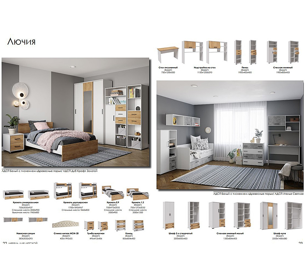 Спальня Лючия комплект №3