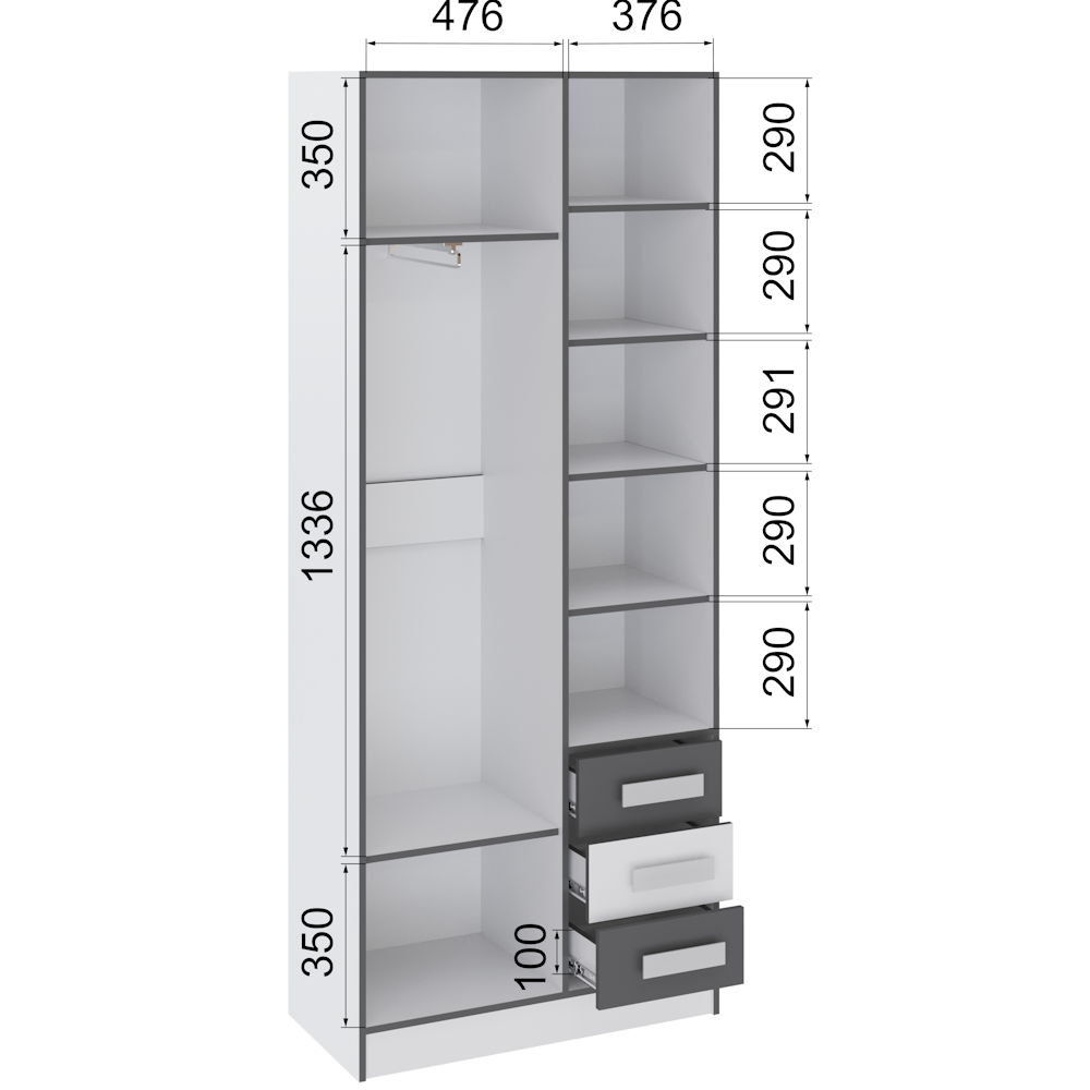 Тэбби Шкаф универсальный